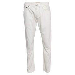 Pantalon droit Burberry Brit en coton blanc XL
