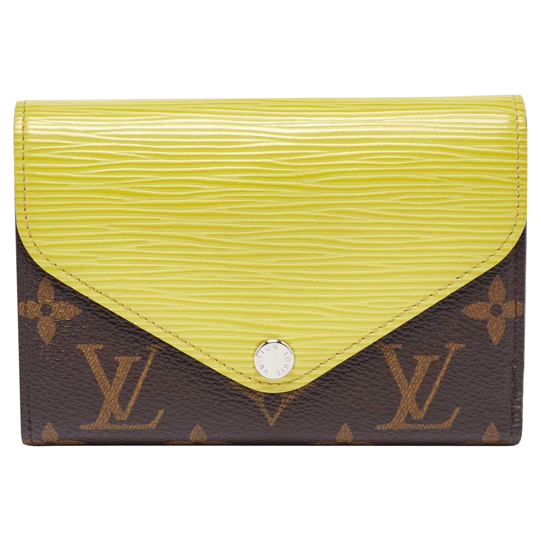 Louis Vuitton Yellow Epi Leather and Monogram Canvas Marie-Lou Wallet