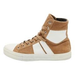 Zapatillas altas Amiri Bandana Sunset de ante y piel marrón talla 41