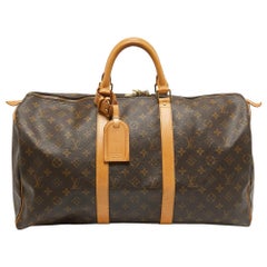 Louis Vuitton Monogram Canvas Keepall 50 Bag