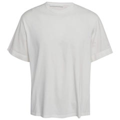 Neil Barrett - Maglietta bianca in maglia di cotone e misto cotone M. T. I.