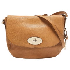 Mulberry Hobo Postman Lock en cuir brun clair