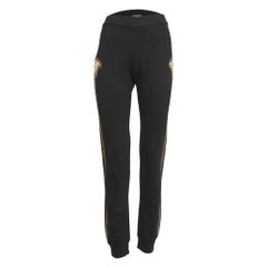 Versace Joggers in maglia di cotone con stampa Medusa nera 14 anni