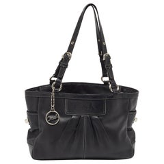 Tote Gallery in pelle nera (a) Gallery di Coach