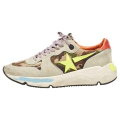 Golden Goose Zapatillas bajas de lona y ante multicolor talla 43