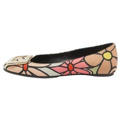 Roger Vivier Mehrfarbige Ballettschuhe aus Segeltuch Größe 35.5