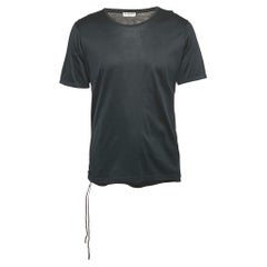 Balenciaga - T-shirt à col rond en coton noir XL