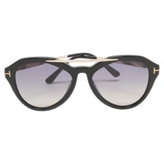 Tom Ford Black Gradient Lisa TF576 Aviator Sunglasses