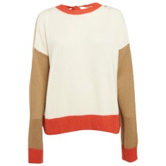 Marni Multicolor Cashmere Knit Open Back Sweater M