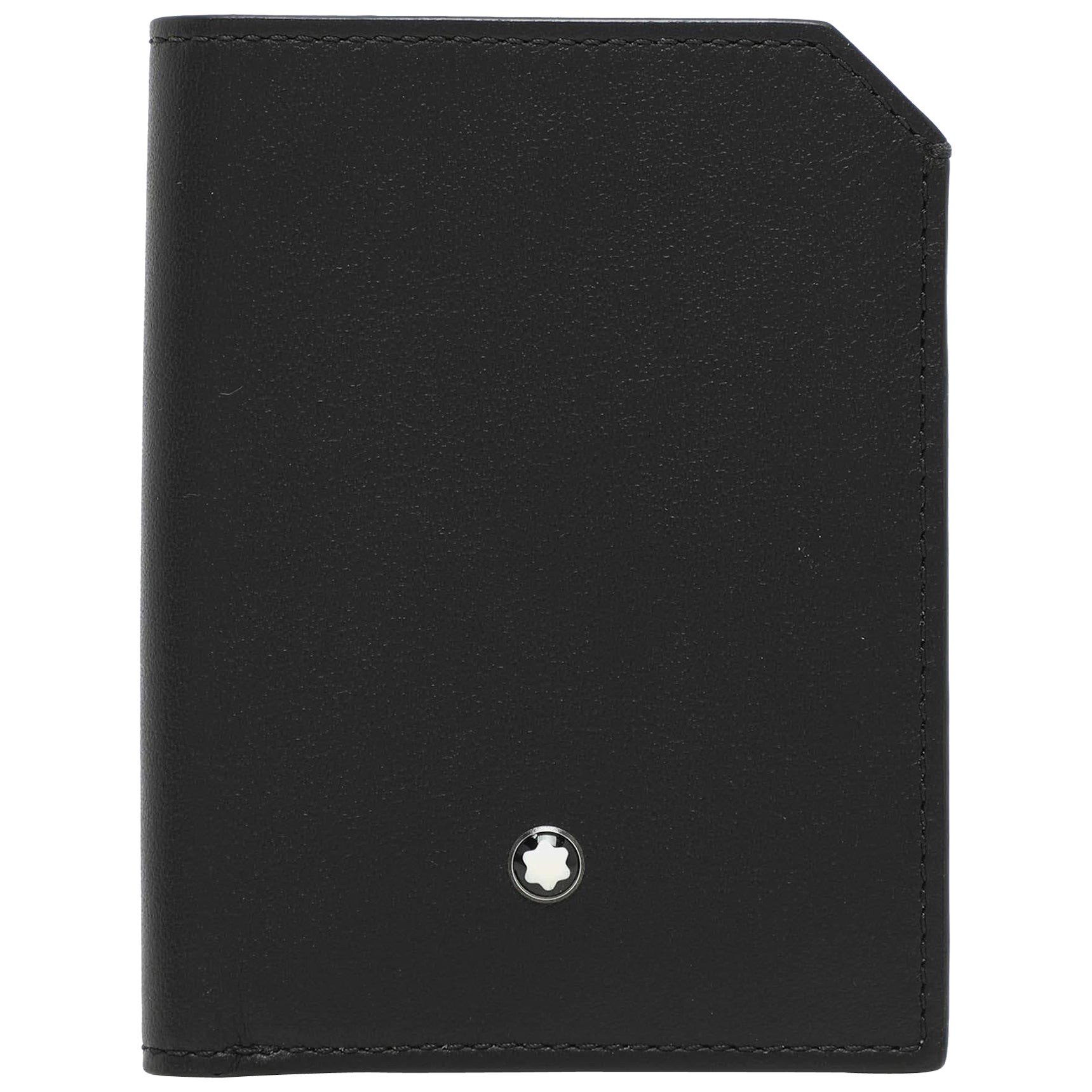 Montblanc Black Leather Meisterstuck Bifold Wallet For Sale