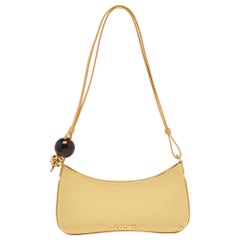 Jacquemus Light Yellow Leather Le Bisou Perle Bag
