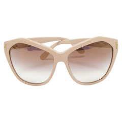 Lunettes de soleil surdimensionnées Tom Ford Beige Gradient TF 317 Angelina