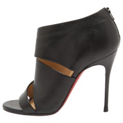 Christian Louboutin Sandali Cachottiere in Pelle Nera Taglia 36