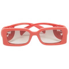 Gucci Coral Naranja Gradiente GG1325SInterlocking G Gafas de sol rectangulares