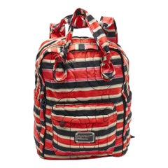Marc by Marc Jacobs Multicolor Striped Nylon Backpack