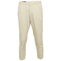 Gucci Pantaloni formali in gabardine beige XXXL