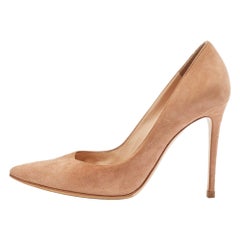 Gianvito Rossi Bombas de ante marrón Gianvito 105 Talla 39