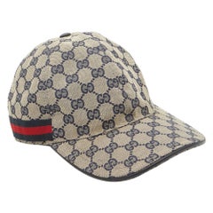 Gorra de béisbol de lona GG marrón de Gucci