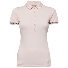Burberry Brit Pink Cotton Pique Polo T-Shirt XS