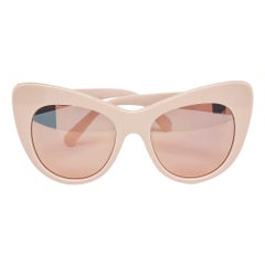 Stella McCartney Beige/Black Chain Cate Eye Sunglasses