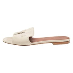 Loro Piana - Mules estive in pelle scamosciata grigia taglia 37