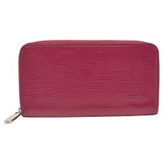 Cartera Zippy de Piel Epi Fucsia Louis Vuitton