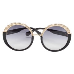 Roberto Cavalli Black Gradient RC 1104-H Frame Round Sunglasses