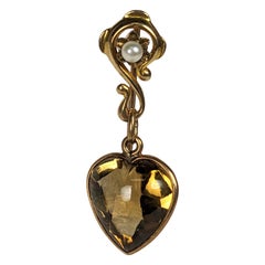 Assemblage « Questioning the Heart » en citrine 14 carats, Studio VL