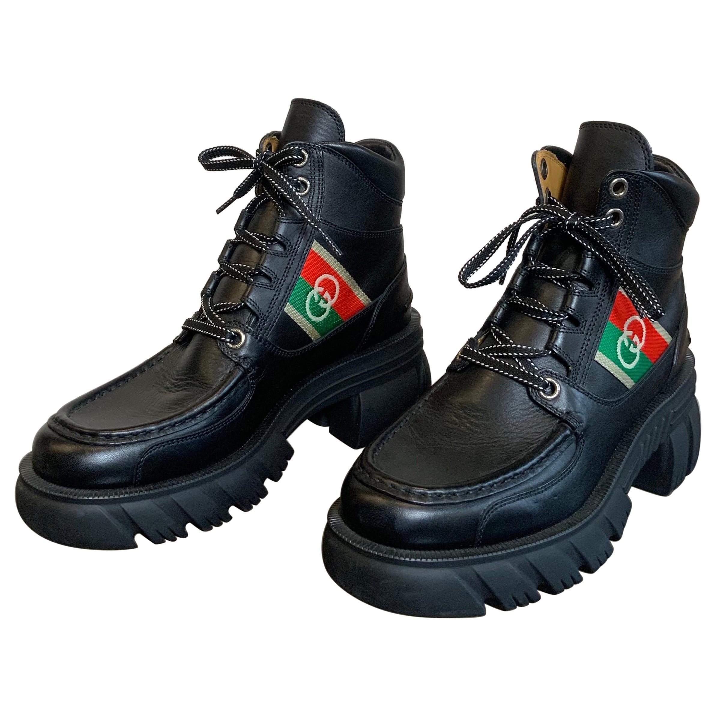 Gucci 60 mm romance Combat ankle boot For Sale