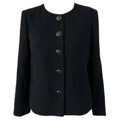 Chanel New Timeless Coco Brasserie Black Tweed Jacket 40 FR