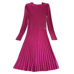 Chanel Drees côtelées fuchsia 36 FR