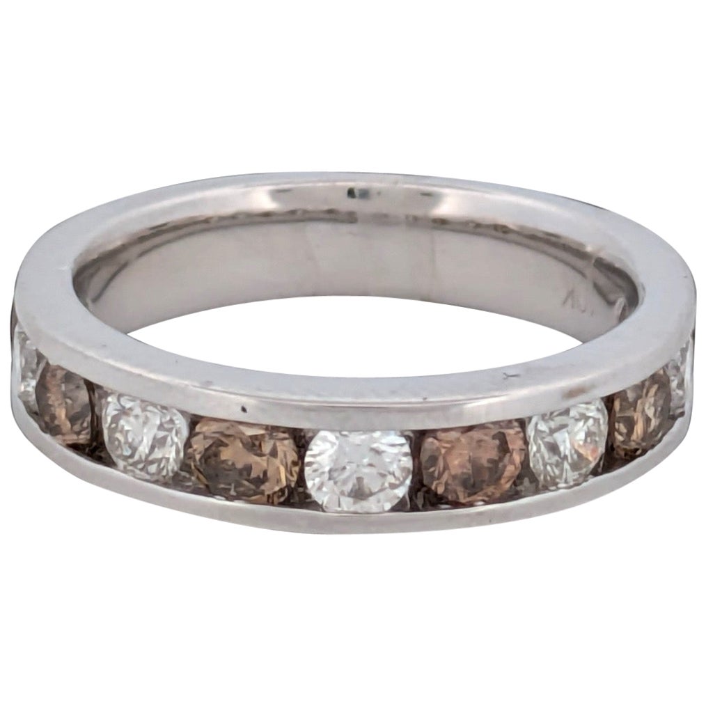 Zemira  10K White Gold Diamond Ring, 1.50 CT Diamond, Size 6.25 For Sale