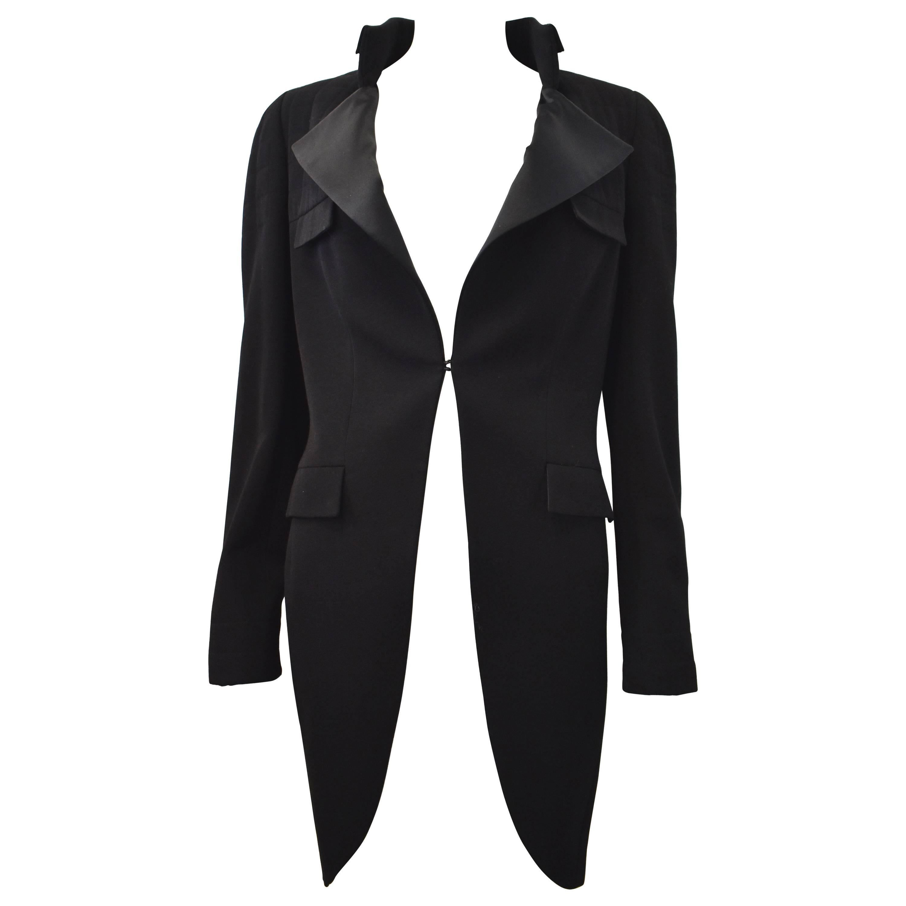 Chanel Black Tuxedo Coat 2006 For Sale