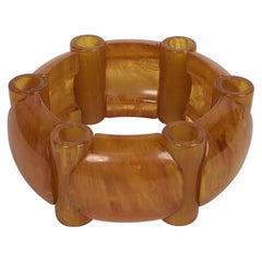 Bracelet jonc Art déco français en bakélite