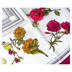 Hermes Scarf BRAND NEW "Quai aux Fleurs" by Hugo Grygkar
