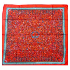 Raro foulard Hermes "Les Jardins d'Arménie" NUOVO di zecca con scatola Hermes