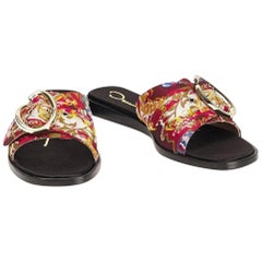 New Oscar De La Renta 2019 Sandals Flats Slides Sz 37.5 $1275