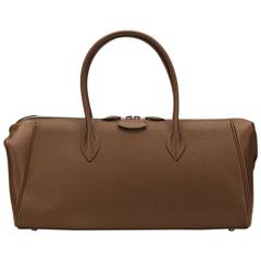 2007 Hermes Chocolate Epsom Leather Paris Bombay