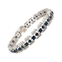 Bracciali tennis con zaffiro