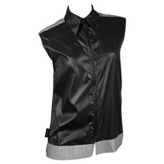 CHANEL SS1999 by KARL LAGERFELD BLACK NYLON REFLECTIVE HEM VEST