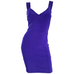 NWT Vintage Tadashi Shoji 1990s Púrpura I. Magnin Sexy Bodycon Bandage 90s Vestido