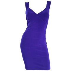 NWT Retro Tadashi Shoji 1990s Purple I Magnin Sexy Bodycon Bandage 90s Dress