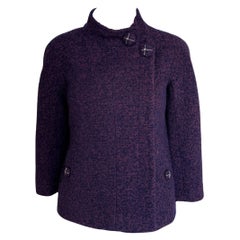 Chanel Paris / Monaco CC Buttons Boucle Tweed Jacket 34 FR