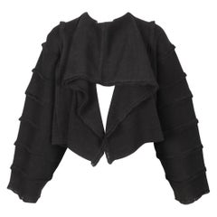 1985 ISSEY MIYAKE jersey drapeado carbón