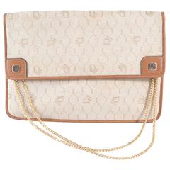 1970s Christian Dior Camel Logo Shoulder Bag 12