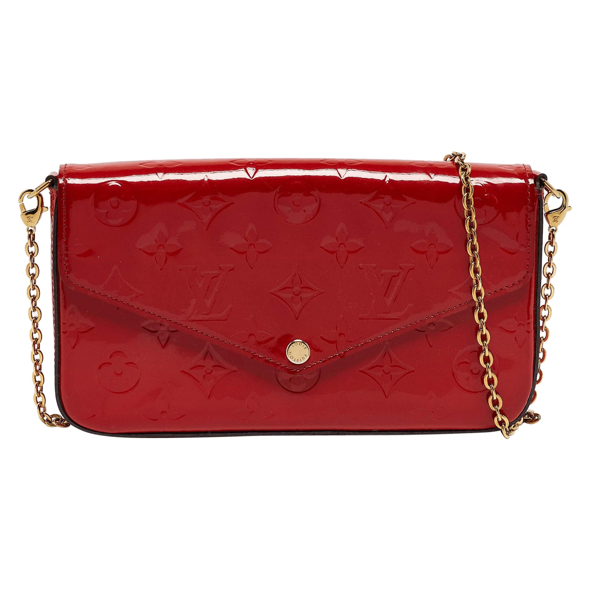 Louis Vuitton Cerise Monogram Vernis Felicie GM Pochette