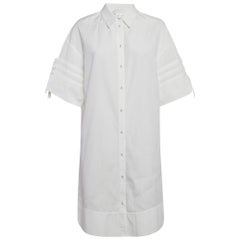 Victoria Victoria Beckham Weißes Hemd aus Baumwollpopeline Kleid M