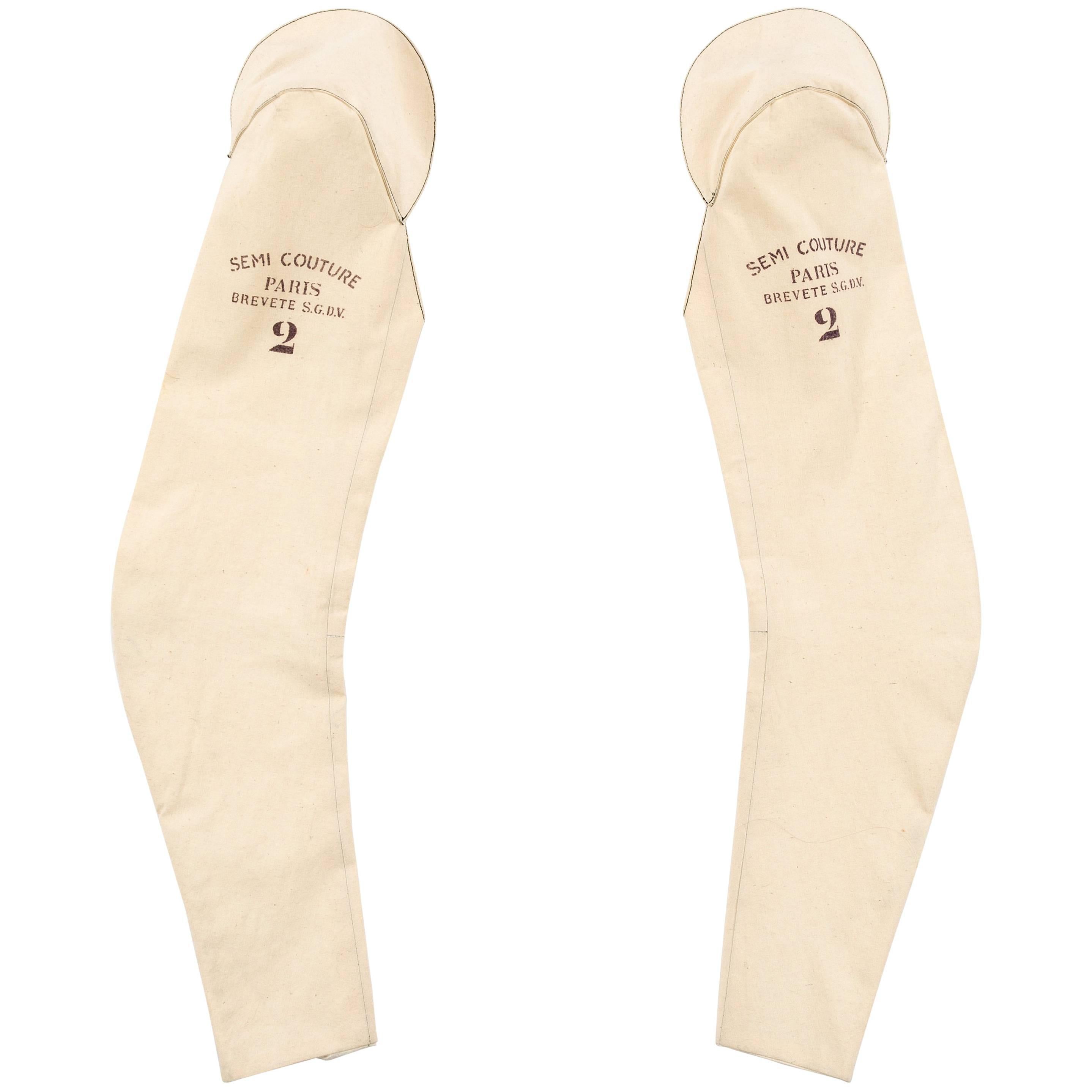 Martin Margiela 'Semi Couture' canvas sleeves, fw 1997 For Sale