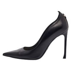 Dior Black Leather Cherie Pointed Toe Pumps Size 39