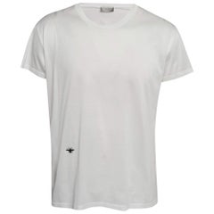 Dior White Embroidered Cotton Round Neck T-Shirt XL